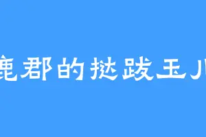 鹿郡的挞跋玉儿