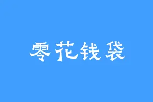 零花钱袋