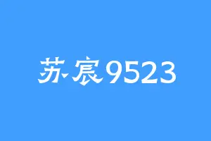 苏宸9523