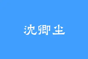 沈卿尘