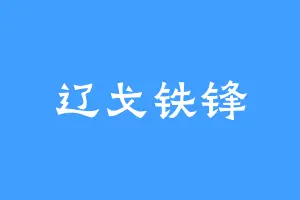 辽戈铁锋