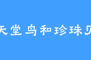 天堂鸟和珍珠贝