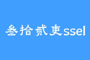 叁拾贰吏ssel