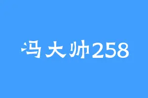 冯大帅258