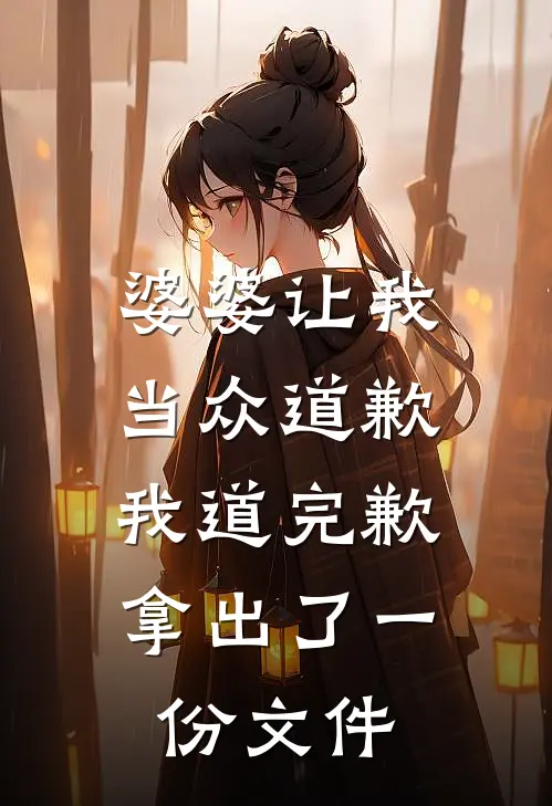 婆婆让我当众道歉，我道完歉拿出了一份文件