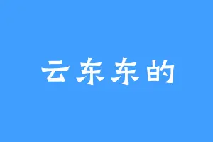 云东东的