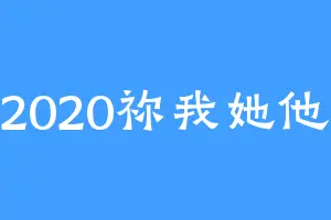2020祢我她他