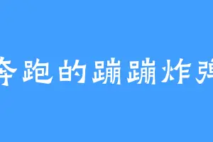 奔跑的蹦蹦炸弹