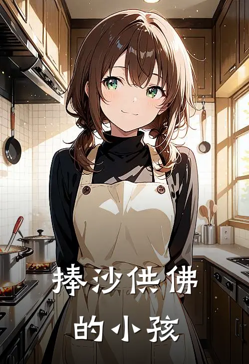 捧沙供佛的小孩