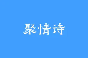 聚情诗