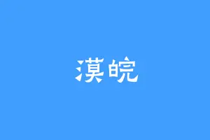 漠皖