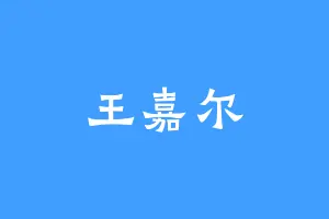 王嘉尔