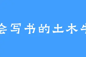 不会写书的土木牛马