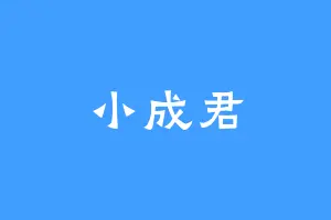 小成君