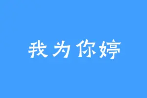 我为你婷
