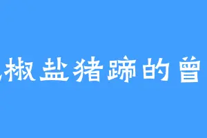 爱吃椒盐猪蹄的曾元青